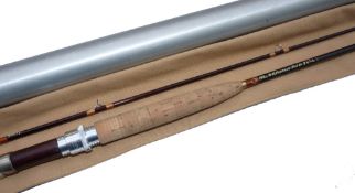 ROD: The H L Leonard Rod Co, Golden Shadow 8'6" 2 pce graphite trout fly rod, No 81469 brown