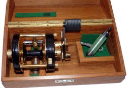 REEL: Rare Abu Sweden Ambassadeur 5000C Deluxe 24 ct gold plated multiplier reel in as new