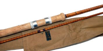ROD: Fine B James & Son England Richard Walker Mk1V 10' 2 piece cane rod, in little used