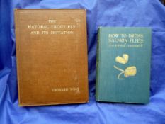 West, L - "The Natural Trout Fly And Its Imitation" 2nd ed 1921, brown cloth binding with gilt, some