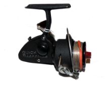 REEL: DAM Quick Microlite baby spinning reel in fine condition, left or right hand wind, screw