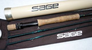 ROD: Sage Graphite 4` SP 700 Durascrim  10' 3 pcs trout fly rod, line, green whipped guides, cork