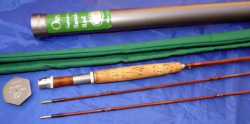 ROD: Orvis presentation Impregnated Battenkill 8' 2 pce split bamboo cane trout fly rod, factory