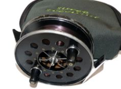 REEL: Allcock's Aerial 4.5" diameter centre pin reel, wide drum 5 chromed spokes with tension