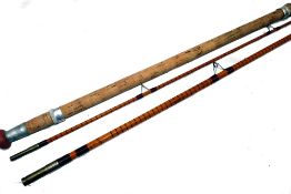 ROD: B James & Son London, England Kennet Perfection, 11'6" 2 piece split cane rod, 24" detachable