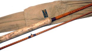 ROD: B James & Son London England Richard Walker Mk1V Avon, 10' 2 piece cane rod, fine condition,