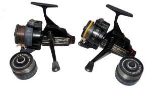 REELS: (2) Pair matched Abu Sweden Cardinal 55 rear drag classic fixed spool reels, both with