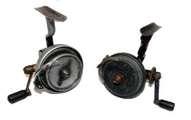 REELS: (2) Allcock's Duplex early threadline spinning reel, reverses left to right on rear