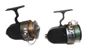 REELS: (3) A pair of DAM, Berlin Quick Stationaar reels with alloy D shaped gear casings, one