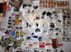 HOOKS: A collection of thousands of fly tying hooks, by Partridge, Mustad, Kamasan and others,
