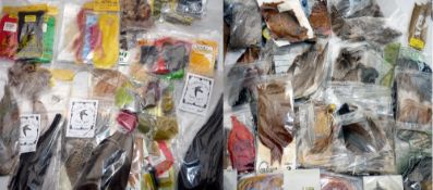 FLY TYING MATERIALS: Large collection of capes and feathers, mainly game bird based for trout fly