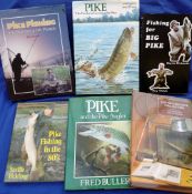 Rickards, B - signed - "Fishing For Big Pike" 2nd ed 1976, Fickling, N - signed - "Pike Fishing