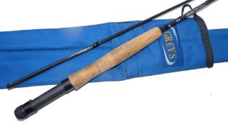 ROD: Greys Alnwick Kielder hand built 9' 2 pce carbon trout fly rod, line 6/7, large single leg