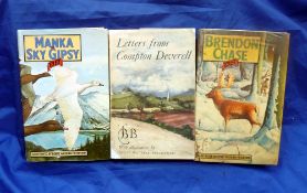 3x BB Books - "Brendon Chase" 1978 edition, "Letters From Compton Deverell" 1st ed 1950, tear to D/j