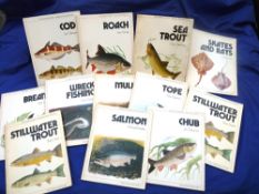 Collection of 12 Osprey Anglers Books - all 1st editions, s/b, species incl. cod, roach, chub,