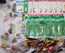 LURES ETC: Collection of approx. 100 lures incl. Dexter and Shakespeare metal spinners and wedge