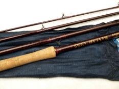 ROD: Daiwa Kevlar Carbon 17'2" salmon Spey fly rod, line rate 10/12, burgundy woven blank, rewhipped
