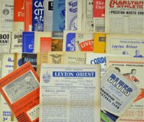 Collection of 1950s football programmes to include interesting fixtures 1950/1951 Bolton Wanderers v