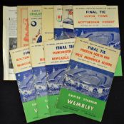 Collection of big match football programmes to include FA Cup Finals 1954, 1955, 1957, 1958, 1959,