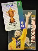 1987 Inaugural Rugby World Cup Final programme - for all the group match stages together with the