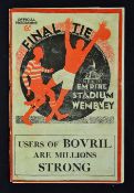 1934 FA Cup Final football match programme Manchester City v Portsmouth dated 28 April 1934 at