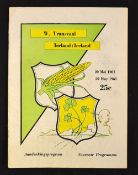1961 South Africa Western Transvaal vs Ireland rugby programme played on 20 May 1961 at