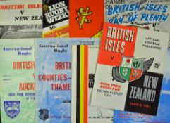 Collection of 1971/77 British Lions Rugby Tour to New Zealand programmes to include7x 1971 vs New