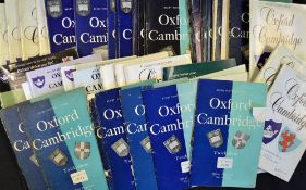 Complete run of Oxford v Cambridge University Rugby programmes from 1950 to 2001 - plus '05 and '