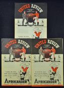 1946/1947 Manchester Utd home football programmes v Chelsea, Huddersfield Town, Sunderland at