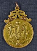 1904 Manchester City FA Cup Winners Medal to S B Ashworth 15 carat gold, weight 20g, the obverse has