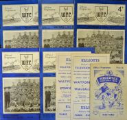 Selection of Watford home programmes 1953/1954 v Luton Town (Invitation Cup), v Pegasus (