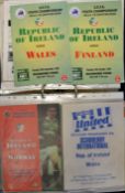 Irish Minor Internationals a binder packed with International football programmes all with Irish