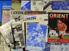 Shrewsbury Town football programme selection including v Wolves 1979, 1980, 1987, 1991 v Wrexham