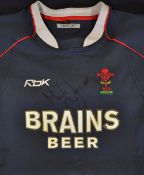 2008 Official Wales Rugby Training signed player's jersey - No. 20 shirt issued to and signed on the