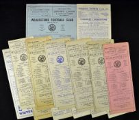 Selection of Wealdstone FC football programmes 1951/52 (7 + 1 away), 1952/53 (5), 1953/54 (1),