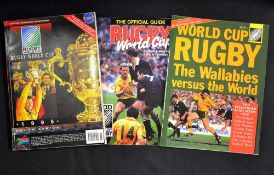 Collection of Rugby World Cup official guides and souvenir programmes from 1987 onwards - to include