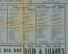 1963 South Africa Southern Universities v Combined Oxford/Cambridge University rugby programme