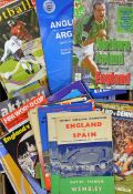 Good collection of around 120 England home and away football programmes from the 1950s onwards.