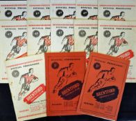 Collection of 1950s Brentford programmes including 1951/1952 Luton Town, QPR 1953/1954 (11)