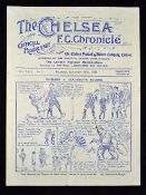 Pre-war football programme 1921/1922 Chelsea v Manchester Utd at Stamford Bridge 10 September