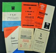 1964 Fiji rugby tour to Wales programmes to include vs Welsh XV, vs Wales (under 25), vs Abertillery