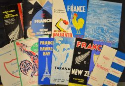 1968 France Tour to New Zealand and Australia rugby programmes featuring v Marlborough 3rd July,