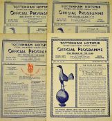 1947/1948 Tottenham Hotspur home football programmes to include West Ham Utd, Chesterfield,