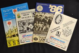 Collection of 1986 New Zealand All Blacks Cavaliers rugby tour to South Africa programmes to incl vs