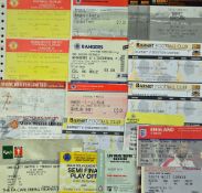 Collection of football match tickets covering many clubs and many fixtures, including big matches,