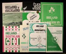 1976 Ireland on Tour to New Zealand and Fiji rugby programmes featuring v South Canterbury 15th May,