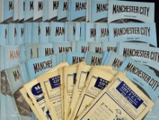 Manchester City football programme collection to include 1948/1949 Chelsea, Blackpool, Stoke City