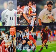 Assorted selection of signed Photographs and Prints featuring Di Matteo, Lua Lua, G Linekar, M Le