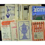 Selection of 1940s/1950s football programmes to include 1947/48 Lincoln City v Accrington Stanley,