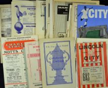 Selection of 1940s/1950s football programmes to include 1947/48 Lincoln City v Accrington Stanley,